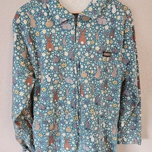 Run & Fly Bunny Floral Boilersuit